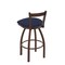 Holland Bar Stool Co 30" Low Back Swivel Bar Stool, Bronze Finish, Graph Anchor Seat 82130BZ014 - alternate 2